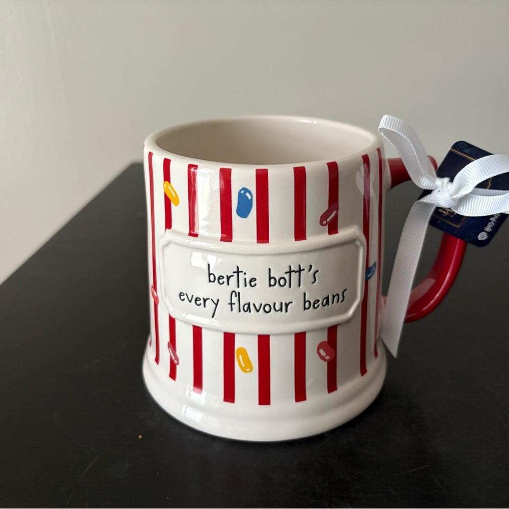 New Rae Dunn Harry Potter Bertie Bott’s Every Favour Beans Striped Mug